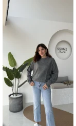 Mia Bisiklet Yaka Kazak - Antrasit