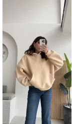 Michelle Kapüşonlu Sweatshirt - Yavruağzı