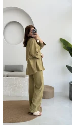 Mirabella Gömlek Pantolon Takım Haki - 8674