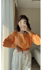 Misty Sırt Detay Nakışlı Gömlek