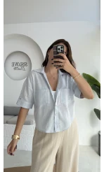 Mitzi Cepli Gömlek - Bebe Mavisi - 2112