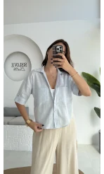 Mitzi Cepli Gömlek - Bebe Mavisi - 2112