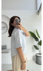 Mitzi Cepli Gömlek - Bebe Mavisi - 2112