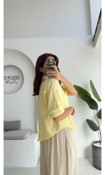 Mitzi Cepli Gömlek - Sarı - 2112