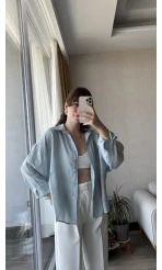 Modal Bebe Mavisi Gömlek
