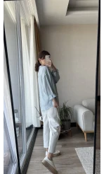 Modal Bebe Mavisi Gömlek