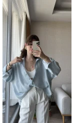 Modal Bebe Mavisi Gömlek