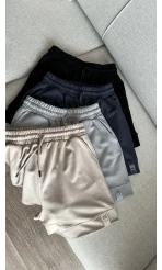 Modal Kumaş Antrasit Şort