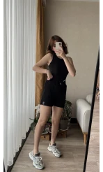 Modal Kumaş Siyah Şort