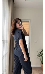 Modal Oys Etiketli V Yaka T-Shirt Lacivert