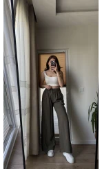 Modal Palazzo Haki Pantolon - 1097