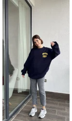 Montana 3 İplik Şardonlu Lacivert Sweat