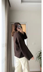 MSD Oversize Kazak Acı Kahve