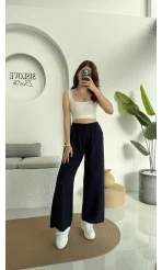 Müslin Cepli Pantolon Lacivert 0448