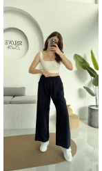 Müslin Cepli Pantolon Lacivert 0448