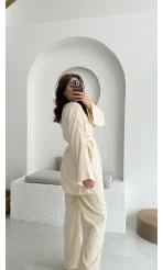 Müslin Kumaş Kimono Taş - 7011