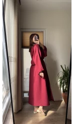 Müslin Kumaş Lssy Etekli Takım - Bordo