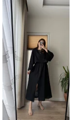 Müslin Kumaş Lssy Etekli Takım - Siyah