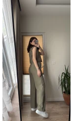 Müslin Pantolon - Haki - 4010