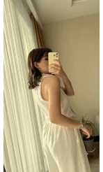 Nakışlı Beyaz Yelek