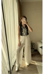 Nakışlı Siyah Yelek