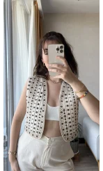 Nakışlı Yelek Pantolon Takım