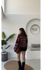 Nathalie Kemerli Şort Etek - Siyah - Kod: 5023