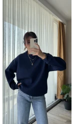 Neale Oversize Lacivert Sweat