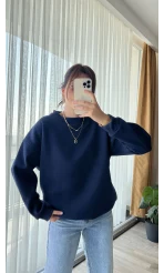 Neale Oversize Lacivert Sweat