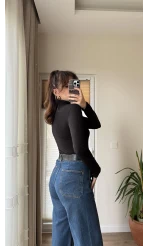 Nenni Boğazlı Body Siyah