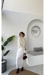 Nicole Sakallı Hırka - Taş - Kod: 04596