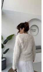 Nicole Sakallı Hırka - Taş - Kod: 04596