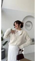 Nicole Sakallı Hırka - Taş - Kod: 04596