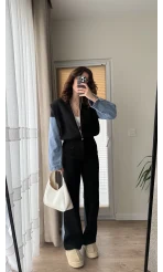 No-3 Denim Tasarım Ceket Takım