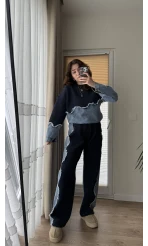 No-2 Denim Tasarım Dalgalı Takım