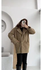 NO: 2 Sakallı Ceket - Camel - KOD: 7033