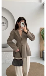 Noah Pile Detay Ceket - Haki - Kod: 7667