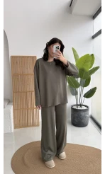 Olbia Uzun Kollu Modal Alt-Üst Takım - Haki