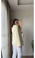 Astarlı Blazzer Ceket - Butter Yellow