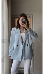 Astarlı Blazzer Ceket - Mavi