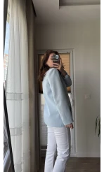 Astarlı Blazzer Ceket - Mavi