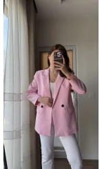 Astarlı Blazzer Ceket - Pembe