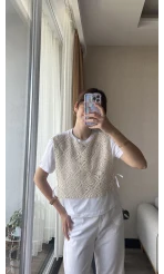 Önü Dantelli T-Shirt