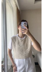 Önü Dantelli T-Shirt