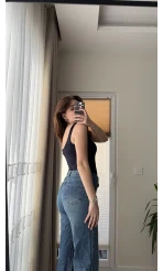 Önü Düğmeli Massi Body Lacivert