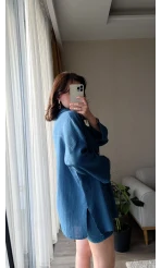 Örgü Model Kimono Şort Takım