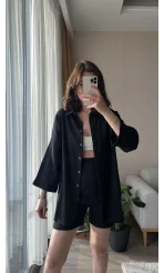 Örgü Model Kimono Şort Takım