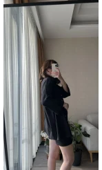 Örgü Model Kimono Şort Takım