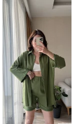 Örgü Model Kimono Şort Takım