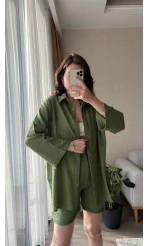 Örgü Model Kimono Şort Takım